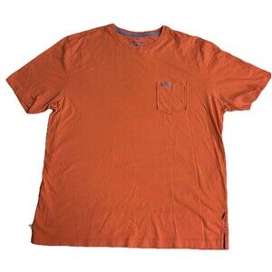 Tommy Bahama Relax T Shirt Medium Orange Marlin Logo Pocket Beach Cotton Unisex